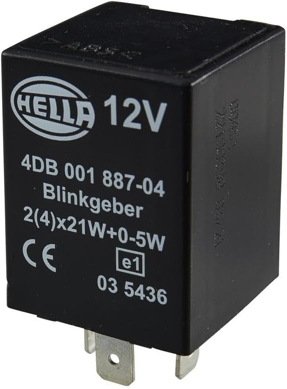 HELLA - Blinkgeber - 12V - 4-polig - Anbau - elektronisch - mit Halter - 4DB 001 887-041