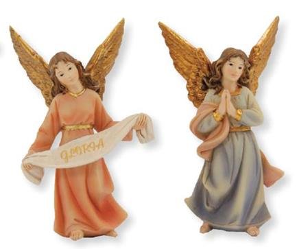 Unbekannt Krippenfiguren Engel stehend, 2tlg. Set geeignet für 9cm Figuren