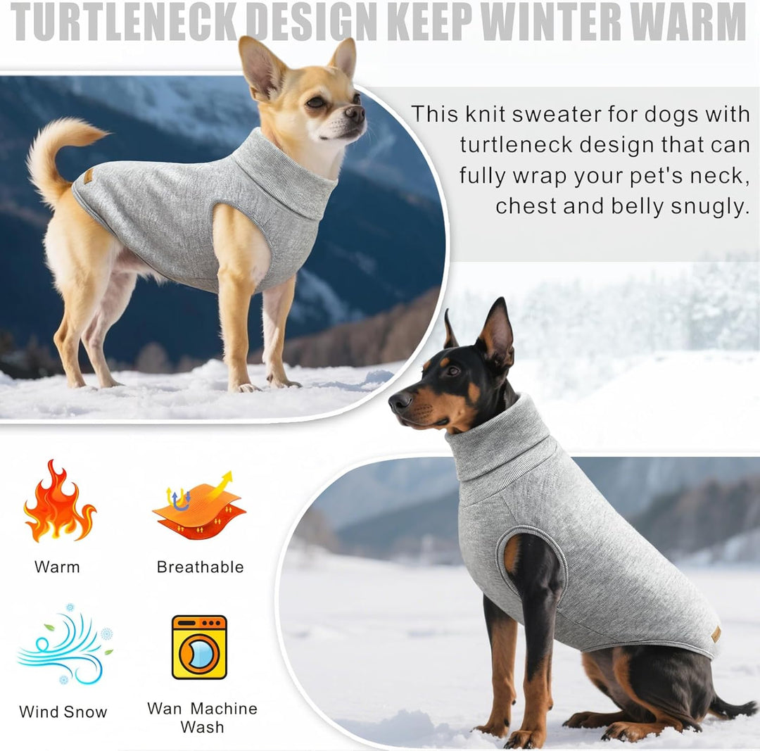 Mosucoirl Sweater für Hunde Pullover Hundebekleidung Schildkröten Hunde Sweatshirt Dicke Warme Hunde