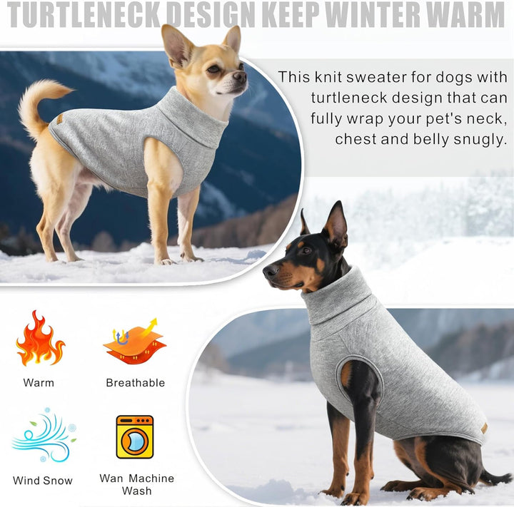 Mosucoirl Sweater für Hunde Pullover Hundebekleidung Schildkröten Hunde Sweatshirt Dicke Warme Hunde