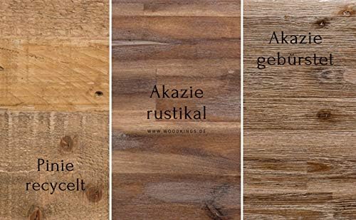 Woodkings® Nachttisch Woodville Holz rustikal Schlafzimmer Beistelltisch Nachtkommode Nako Design Ma