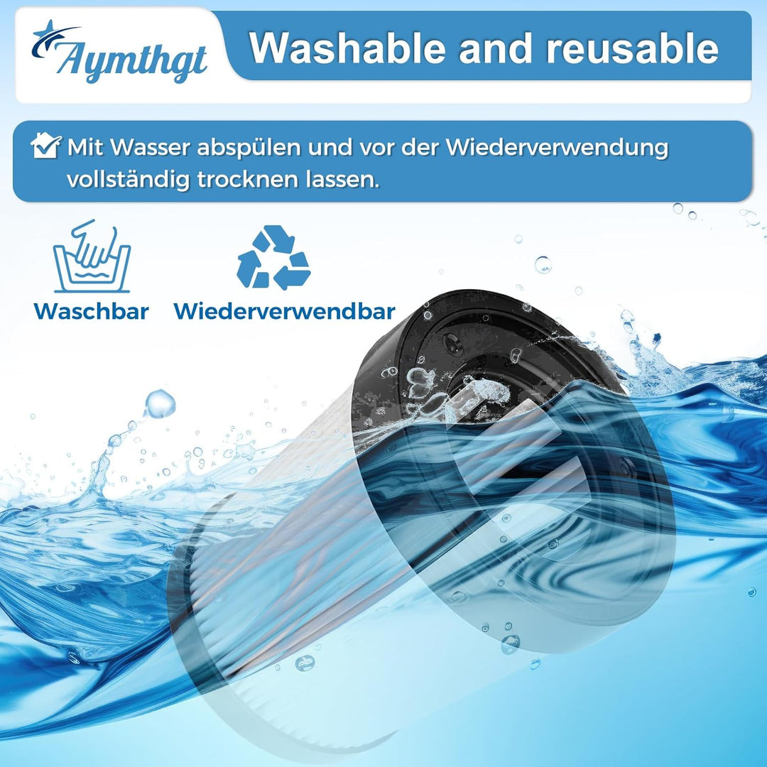 4 Stück HEPA Filter für Lubluelu 202 Ersatzfilter,Staubsauger HEPA Filter kompatibel mit Fabuletta F