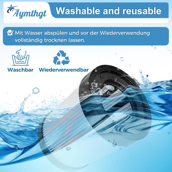 4 Stück HEPA Filter für Lubluelu 202 Ersatzfilter,Staubsauger HEPA Filter kompatibel mit Fabuletta F