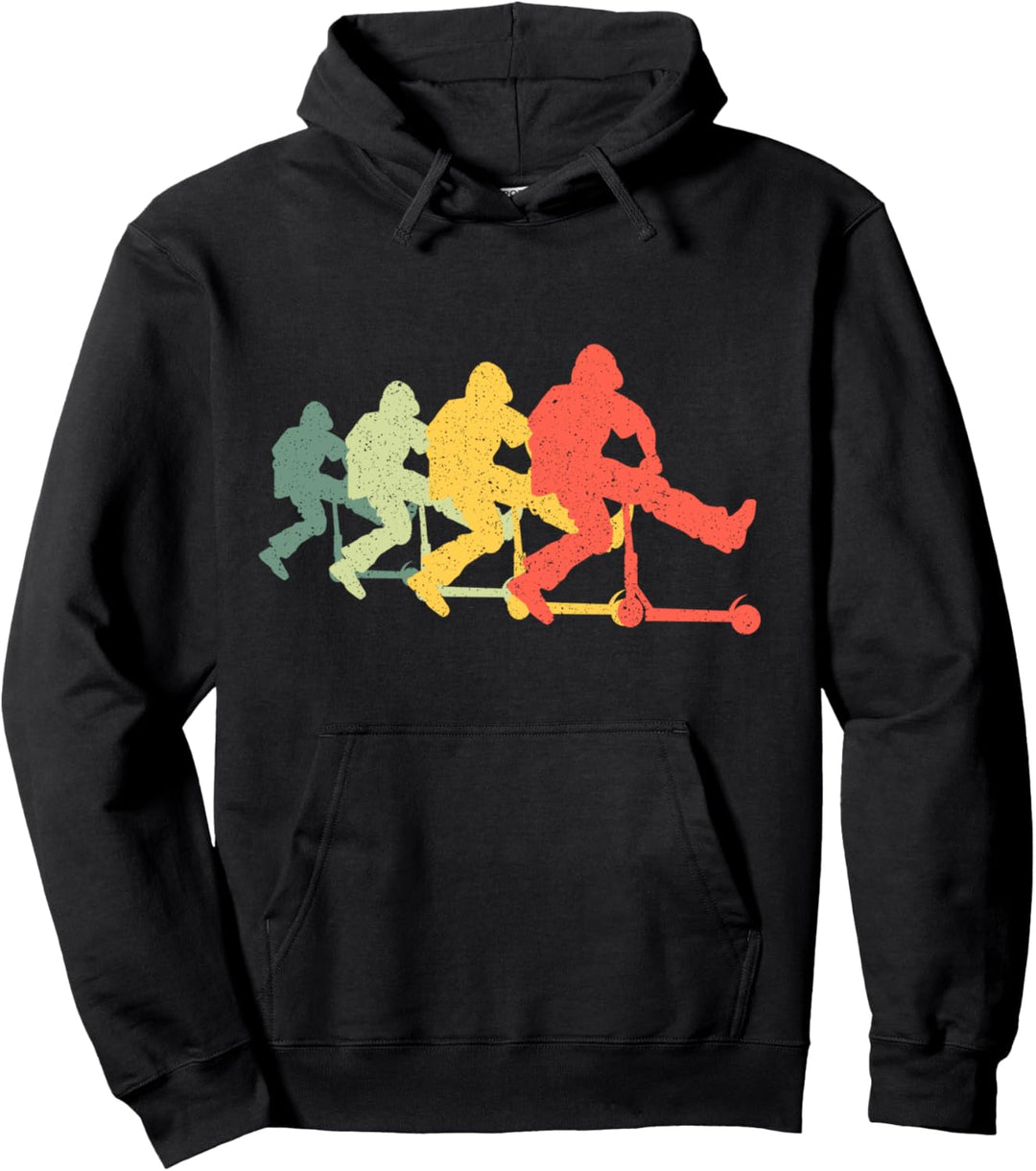 Scooter Stunt Retro Roller Geschenkidee Teenager & Kinder Pullover Hoodie
