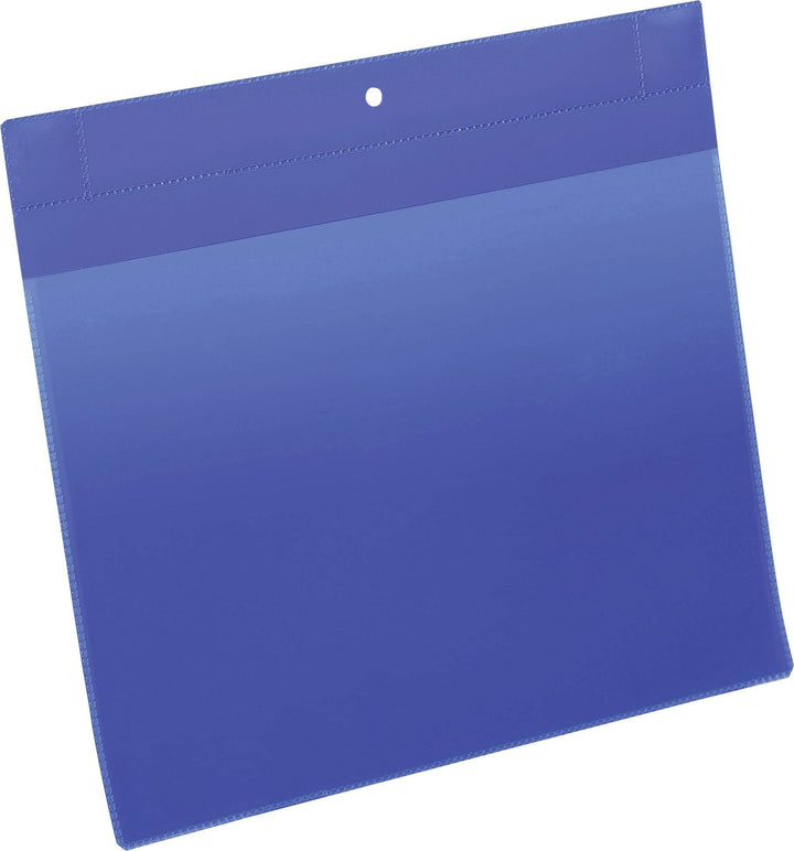 Durable Kennzeichnungstasche plus (A4 quer) Packung à 10 Stück, blau, 174807 A4 Querformat, A4 Querf