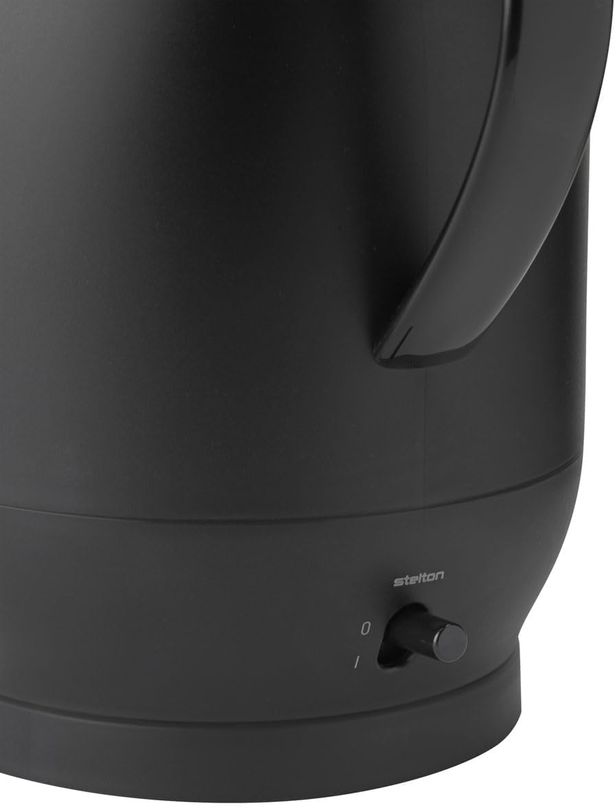 Stelton - Amphora Wasserkocher 1,2 L, Soft Black Schwarz, Schwarz