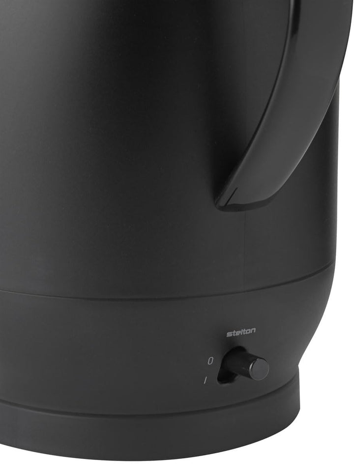 Stelton - Amphora Wasserkocher 1,2 L, Soft Black Schwarz, Schwarz