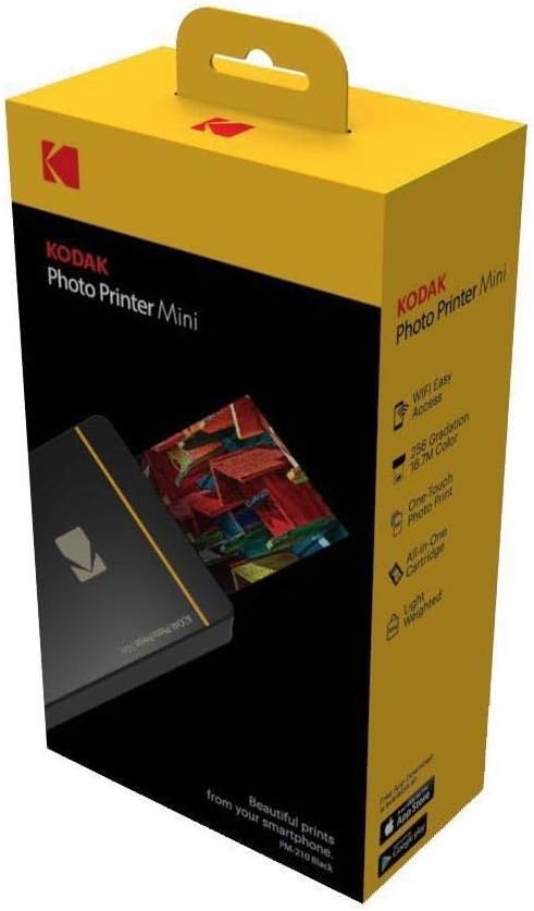 Kodak Mini-Mobil W-LAN & NFC 4.7 x 7,5 cm Fotodrucker mit fortgeschrittener Sublimations-Tintendruck