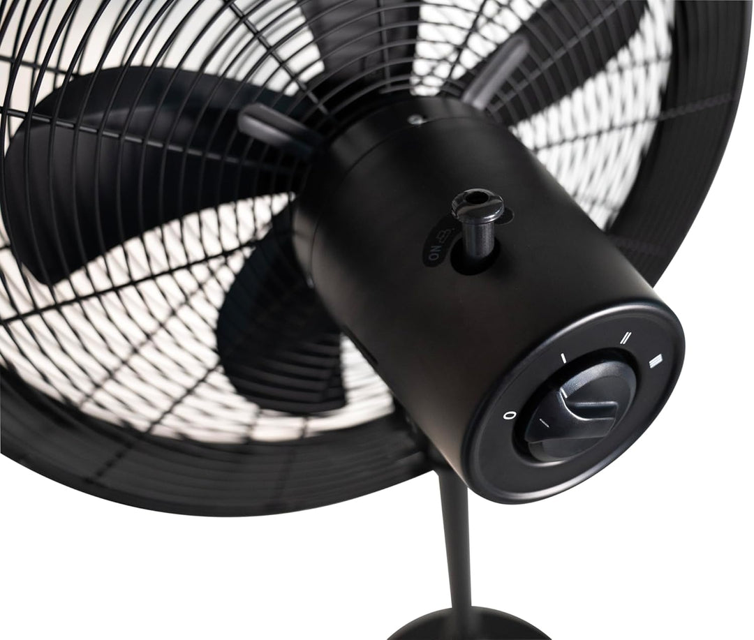 Unold 86725 Standventilator Black Steel Schwarz 50 W 3-stufige Geschwindigkeitsregelung verstellbare