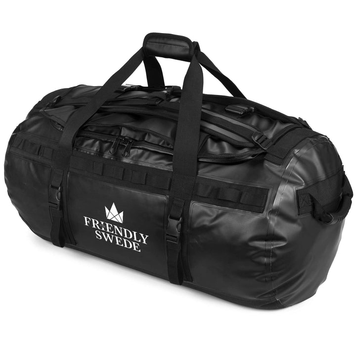 The Friendly Swede Wasserfeste Reisetasche Duffle Bag Rucksack - 30L / 60L / 90L - Seesack, Sporttas
