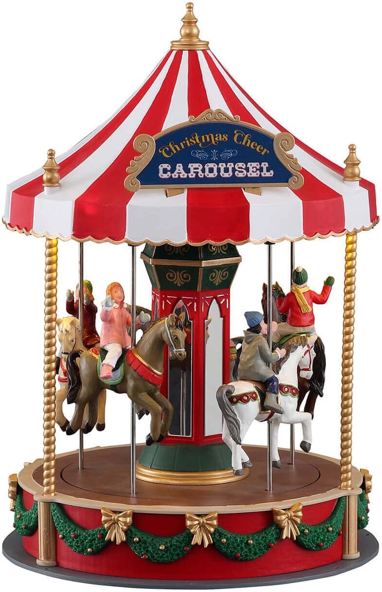 Lemax - Caddington Village - Sights & Sounds: Christmas Cheer Carousel - (14821)