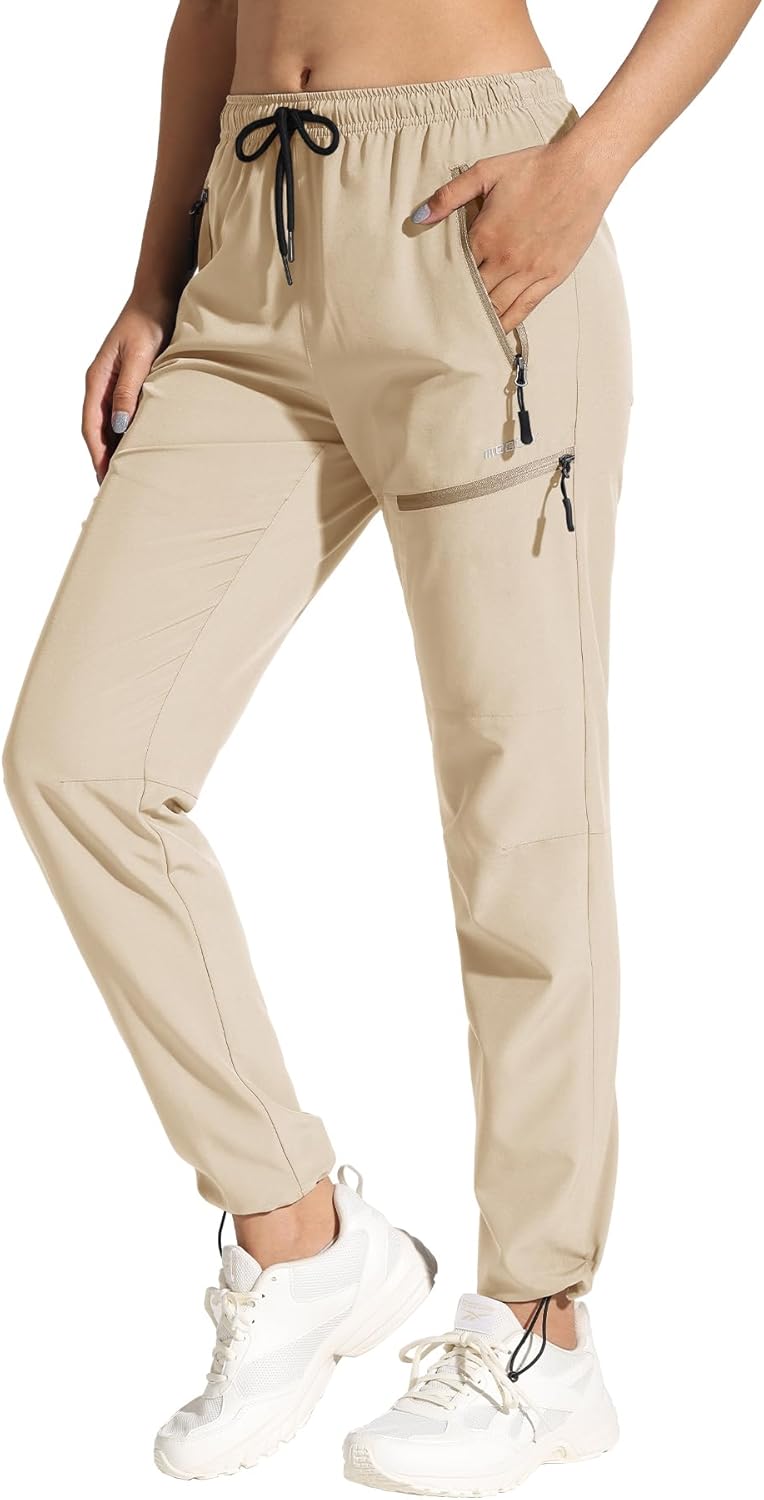 MOCOLY Damen Wanderhose Cargohose Wasserdicht Elastische Outdoorhose Cargo Jogginghose Trekkinghose