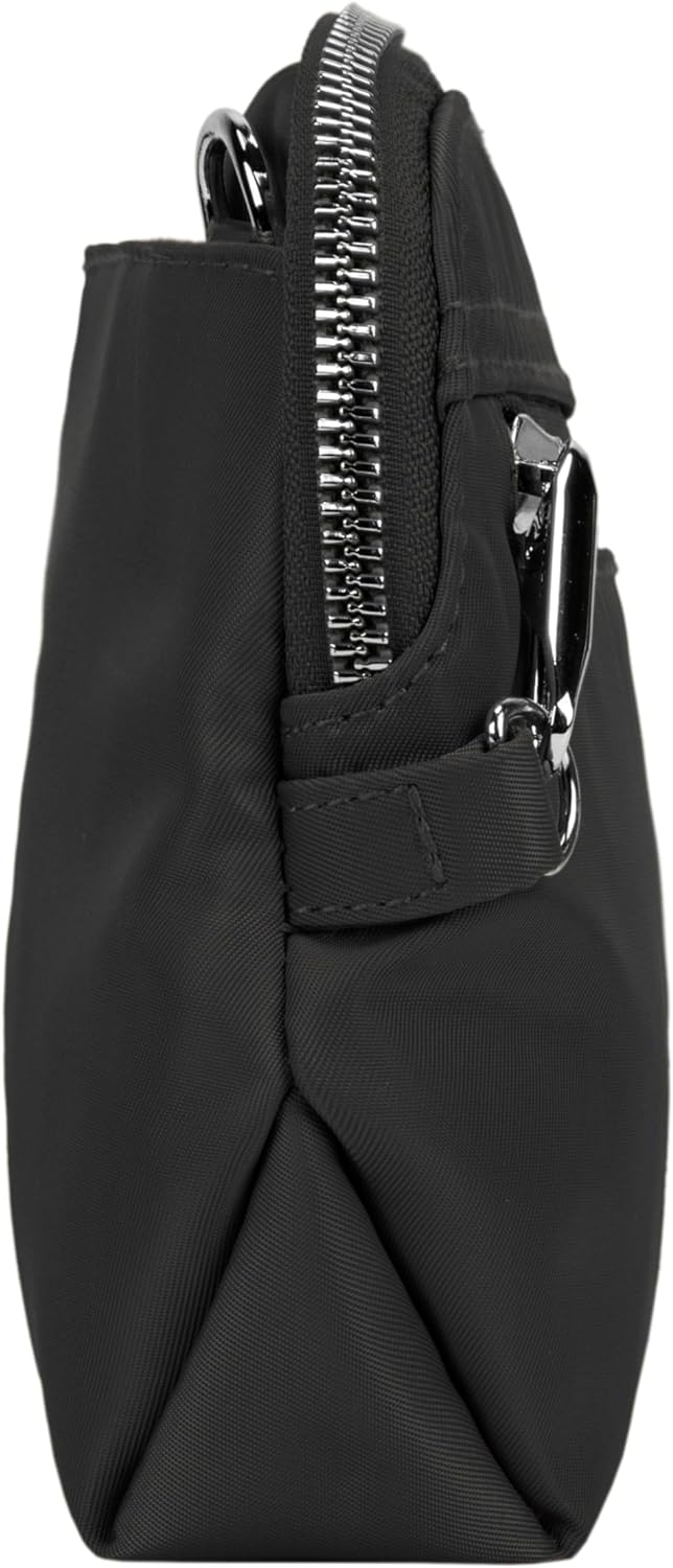 Travelon Damen Anti-theft Tailored Convertible Crossbody Clutch Umhängetasche Einheitsgrösse Onyx, E