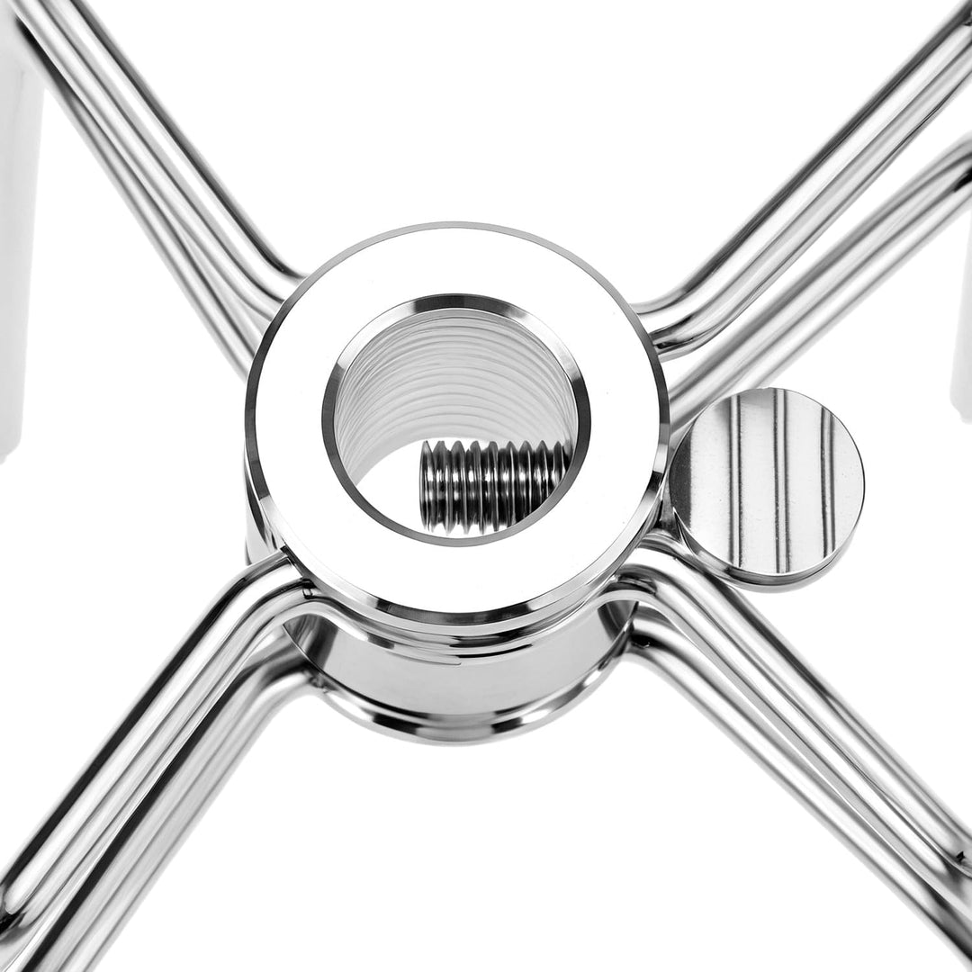 QWORK® 3 Stück Fleischklammern Drehspiess, 304 Edelstahl Fleischnadeln Grillspiess, Kompatibel mit 1
