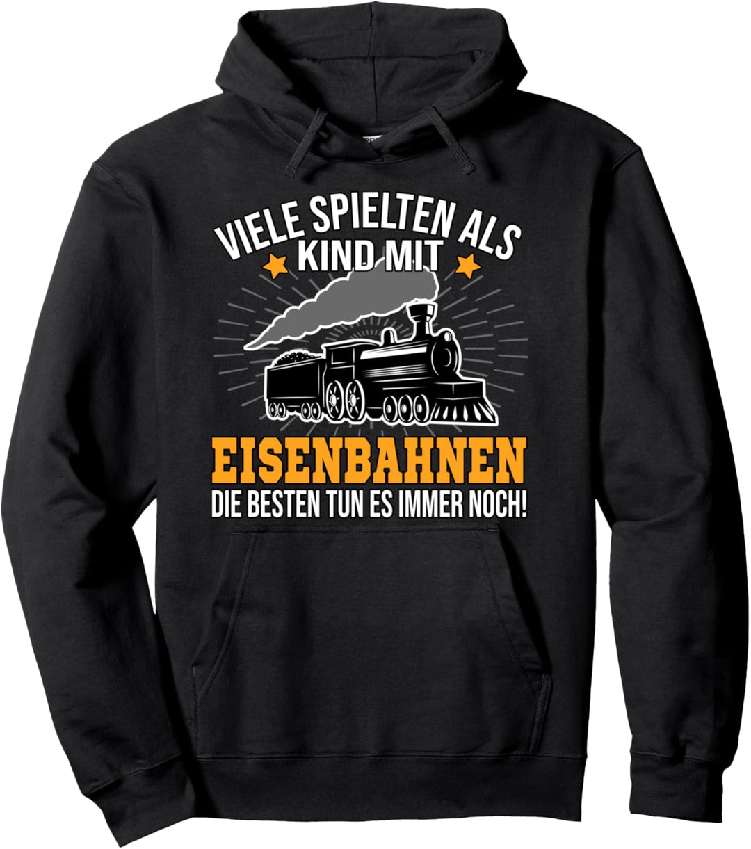 Modelleisenbahn man ist nie zu alt Kind Modellbahn Spur H0 Pullover Hoodie