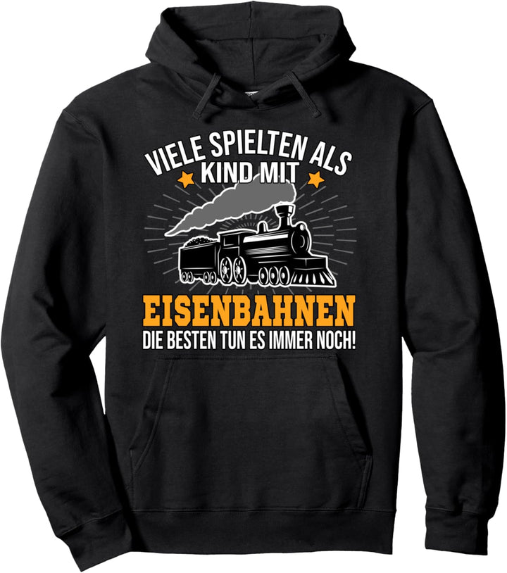 Modelleisenbahn man ist nie zu alt Kind Modellbahn Spur H0 Pullover Hoodie