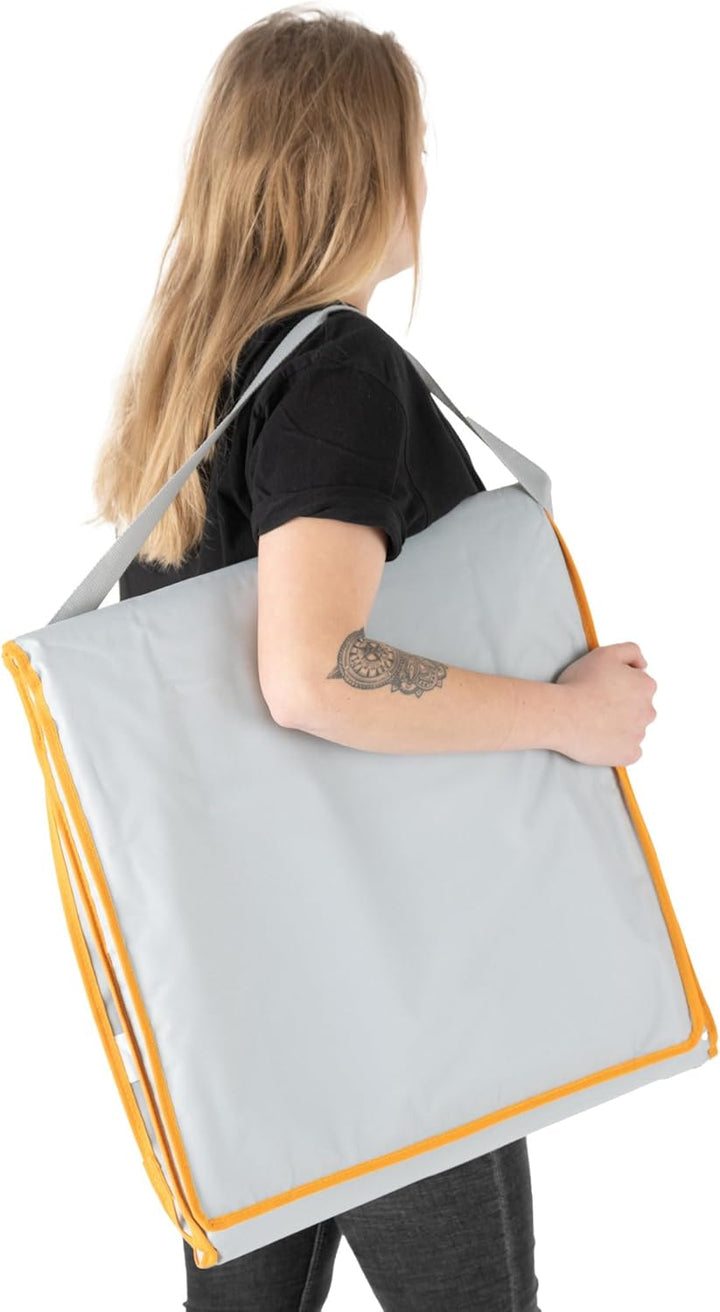 Stagecaptain Beachmatte “Layla” - Gepolsterte Strandmatte mit Kopfkissen - Stufenlos verstellbare Rü