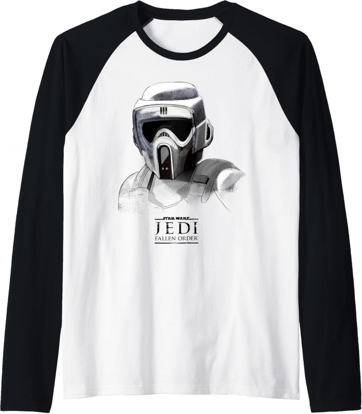 Star Wars Jedi: Fallen Order Grayscale Scout Trooper Raglan