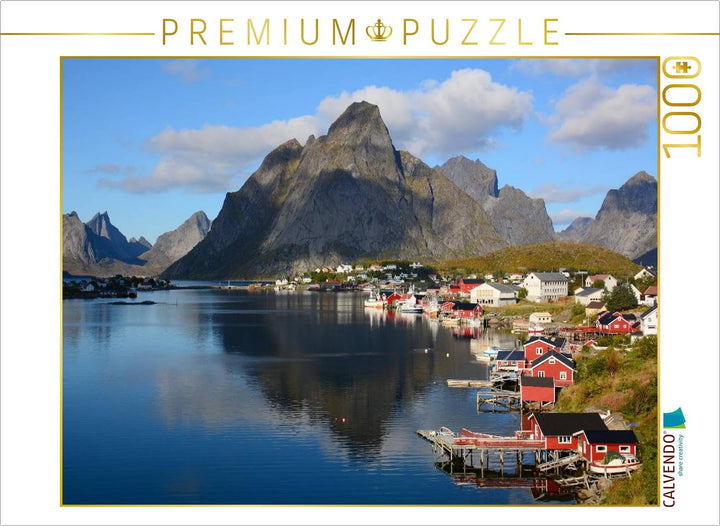 CALVENDO Puzzle Reine/ Moskenesøya 1000 Teile Lege-Grösse 64 x 48 cm Foto-Puzzle Bild von GUGIGEI, 1
