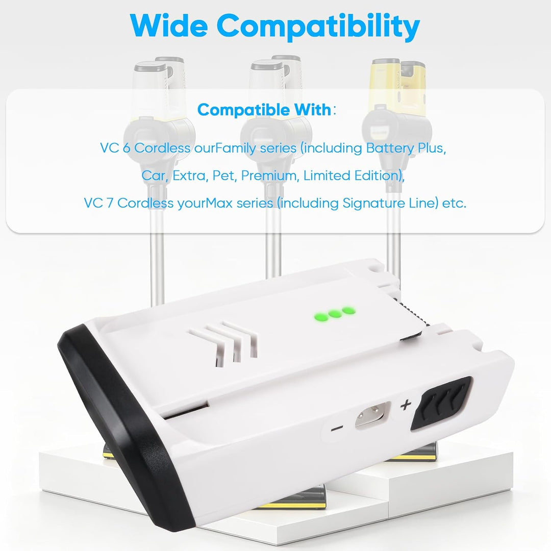 3000mAh Akku Kompatibel mit Kärcher VC 6, VC 7 Cordless ourFamily, VC6 Cordless Premium ourFamily, V