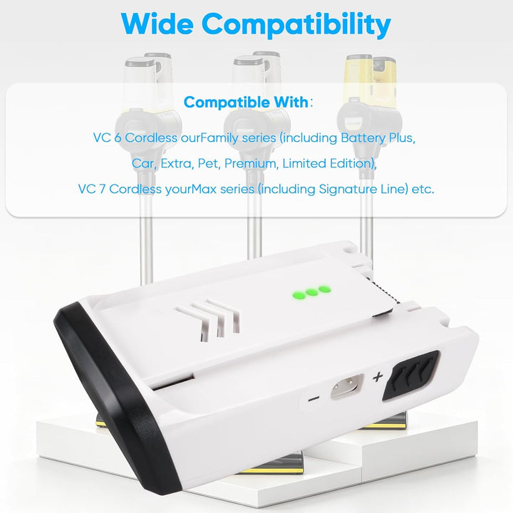 3000mAh Akku Kompatibel mit Kärcher VC 6, VC 7 Cordless ourFamily, VC6 Cordless Premium ourFamily, V