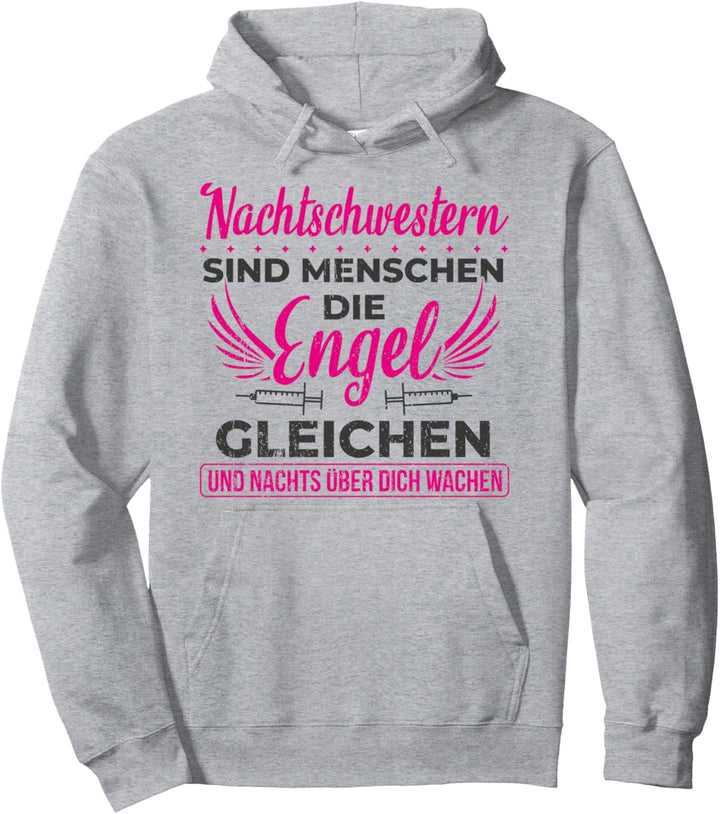 Nachtschwester Engel Krankenschwester Geschenk Pullover Hoodie