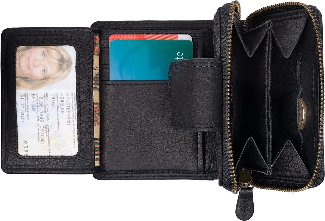 Hill Burry Geldbörse - Unisex | Echtes Leder | Robuste Verarbeitung und hervorragendes Handling | Pr