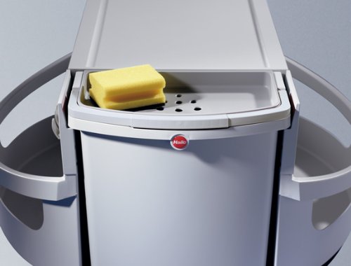 Hailo Rondo 3647-14 Eckabfallsammler 90.4/34 Abfalltrennsystem 4x8,5 L