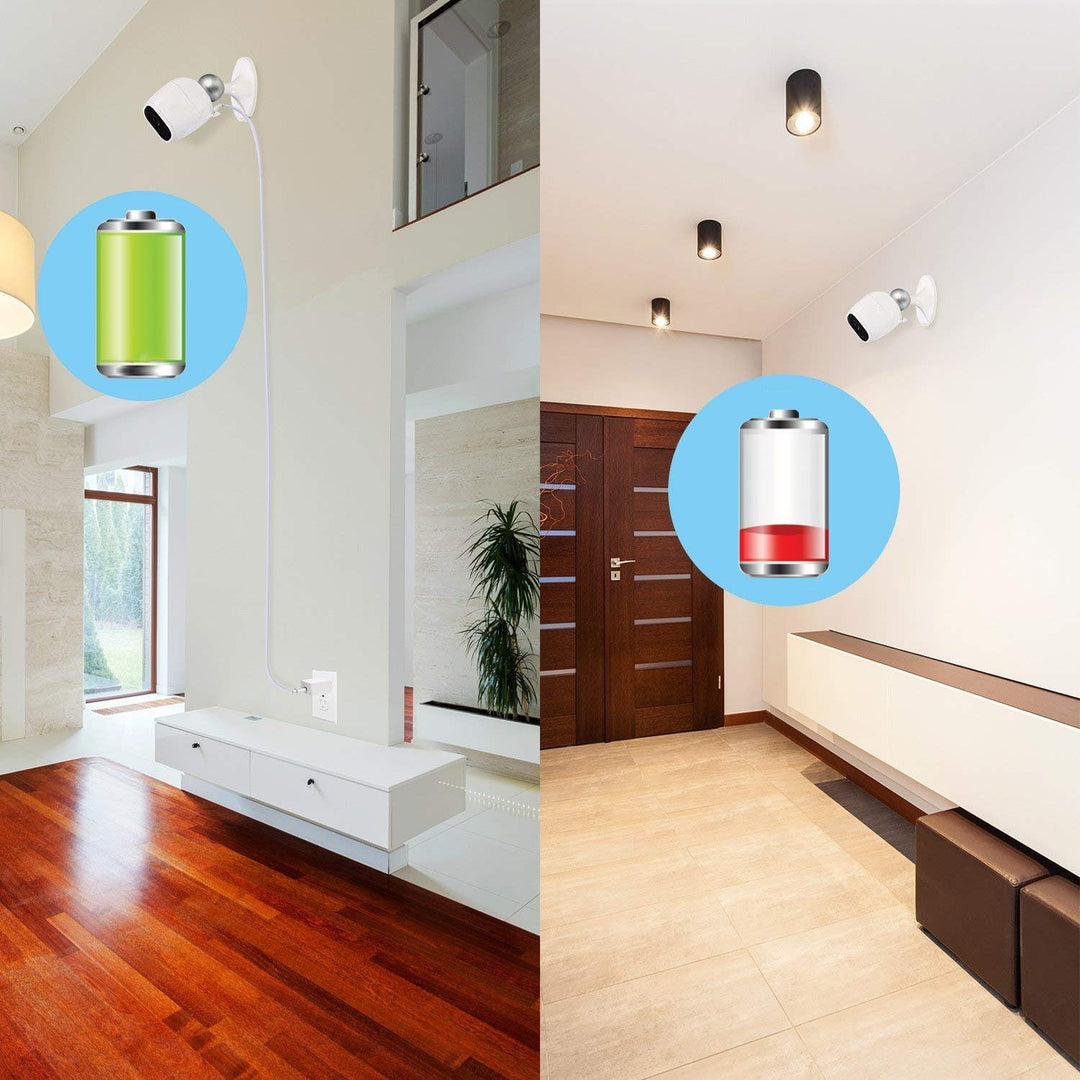 Arlo Pro-Ladekabel BECEMURU Quick Charge 3.0 & Akku-Ladeadapter mit 29.5ft/9m langem, wetterfestem K