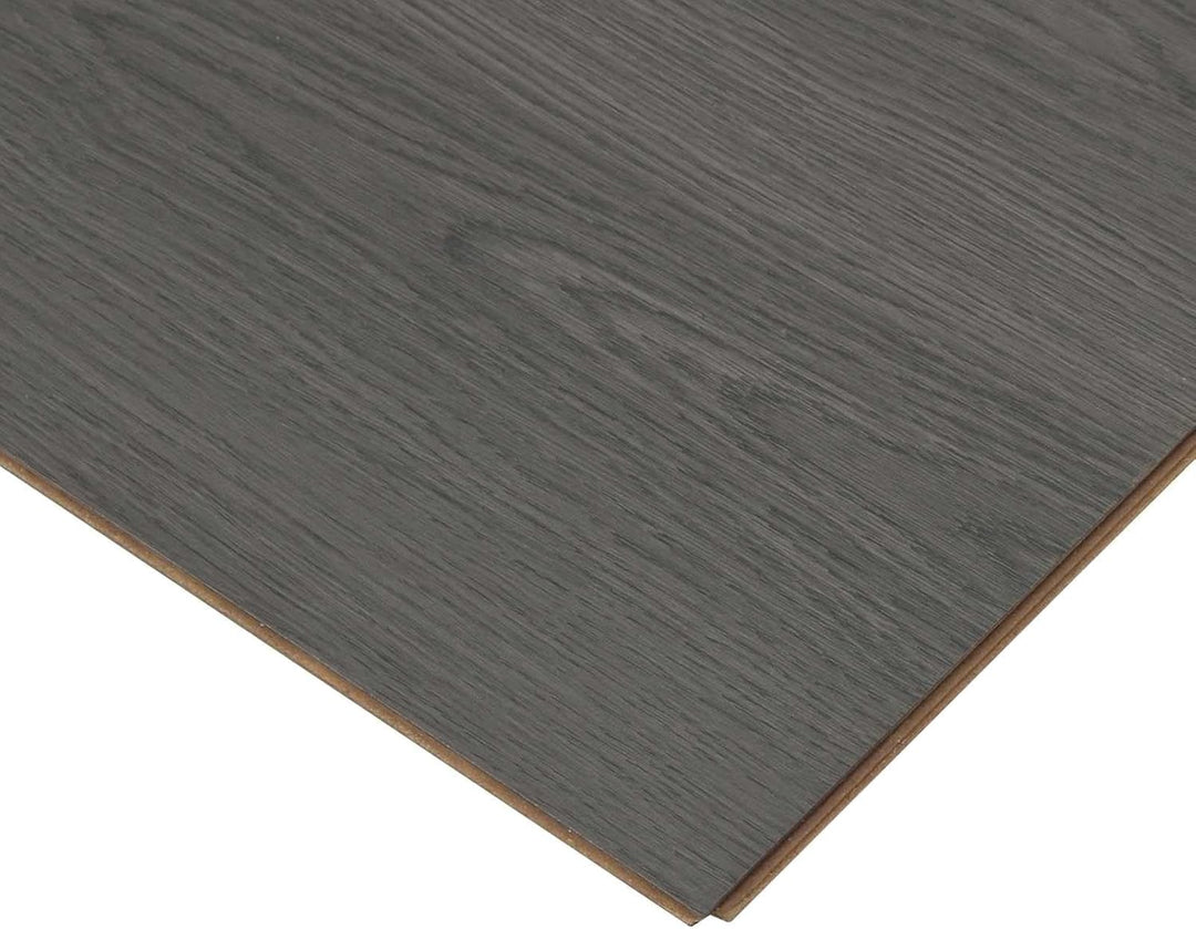 Laminatboden Warmer Grau Holzwerkstoff, 15er Set, 101 x 20 x 0,8 cm je Platte, Klicksystem ohne Kleb