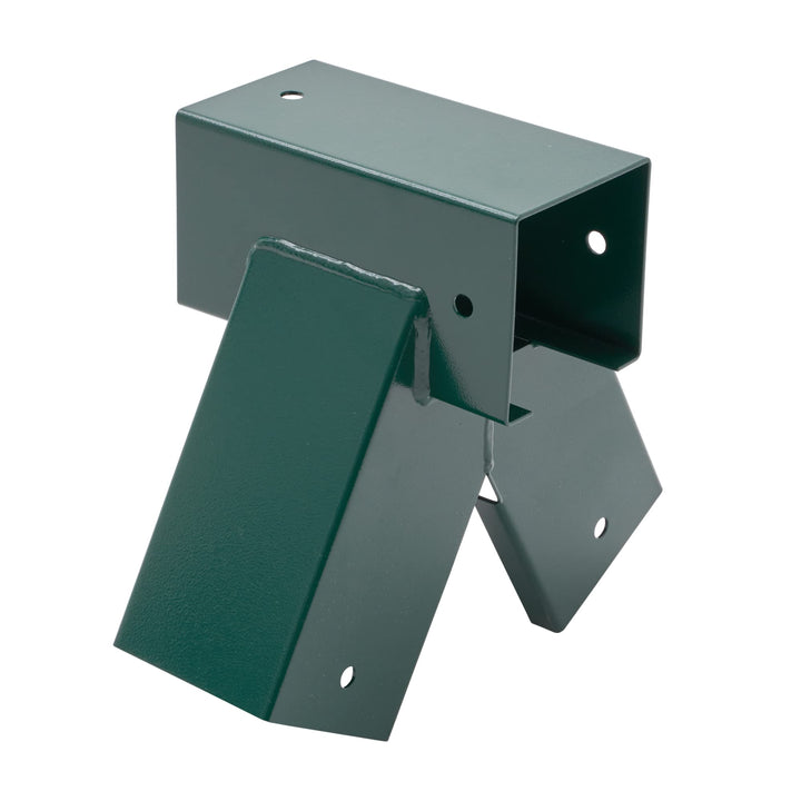 TRIBECCO® Vierkant Schaukelverbinder 90/90mm, 90° (90°, Grün) aus pulverbeschichtetem Stahlblech für