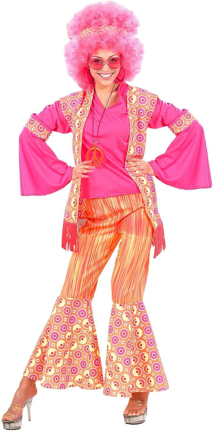 WIDMANN 57742 COSTUME DONNA ANNI 60 M ROSA HIPPIE SHOCK 