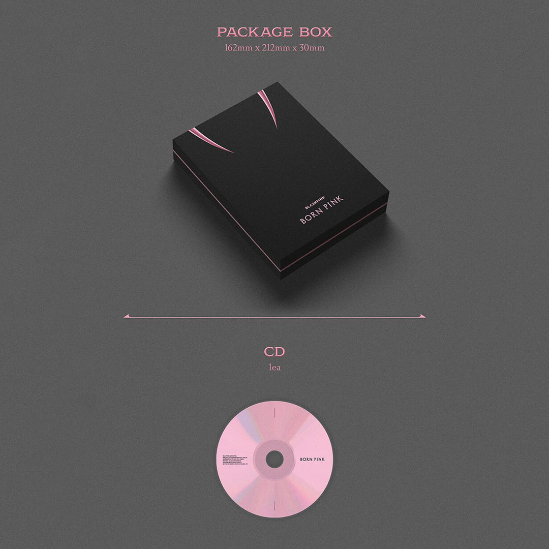 BLACKPINK - [BORN PINK] (PINK Ver.) CD + Photobook + Envelope + Lyrics Paper + Large Photocard + Pos