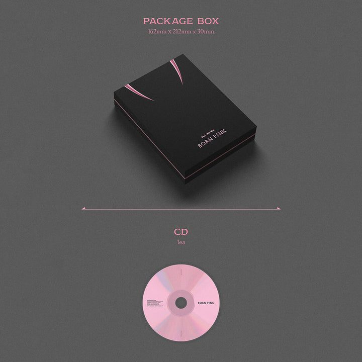 BLACKPINK - [BORN PINK] (PINK Ver.) CD + Photobook + Envelope + Lyrics Paper + Large Photocard + Pos