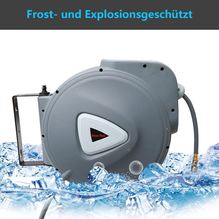 Izrielar 30+2m Druckluftschlauch Aufroller Automatisch, Schlauchaufroller Automatisches Aufrollen 18