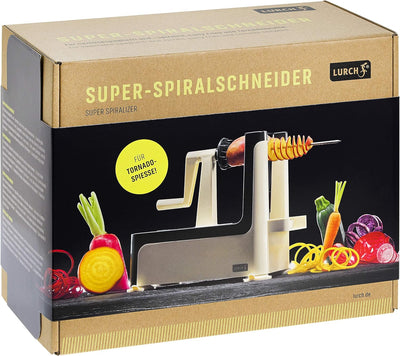 Lurch 10301 Super-Spiralschneider zum Schneiden von Spaghetti (2mm, 4mm) und Spiralen (1,5-5mm) aus