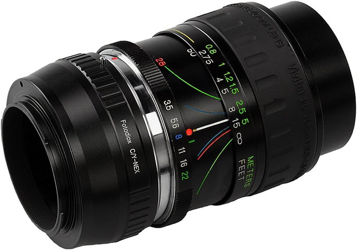 Fotodiox Lens Mount Adapter Compatible with Contax/Yashica (CY) Lenses on Sony E-Mount Cameras Conta