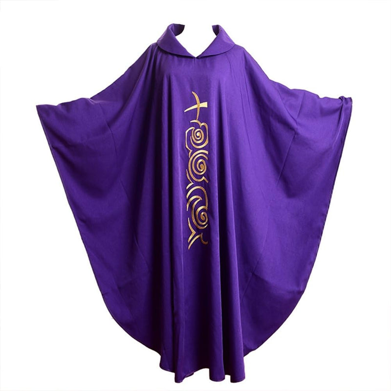 BLESSUME Kirche Priester festes Muster Kasel Vestments Lila (Style
