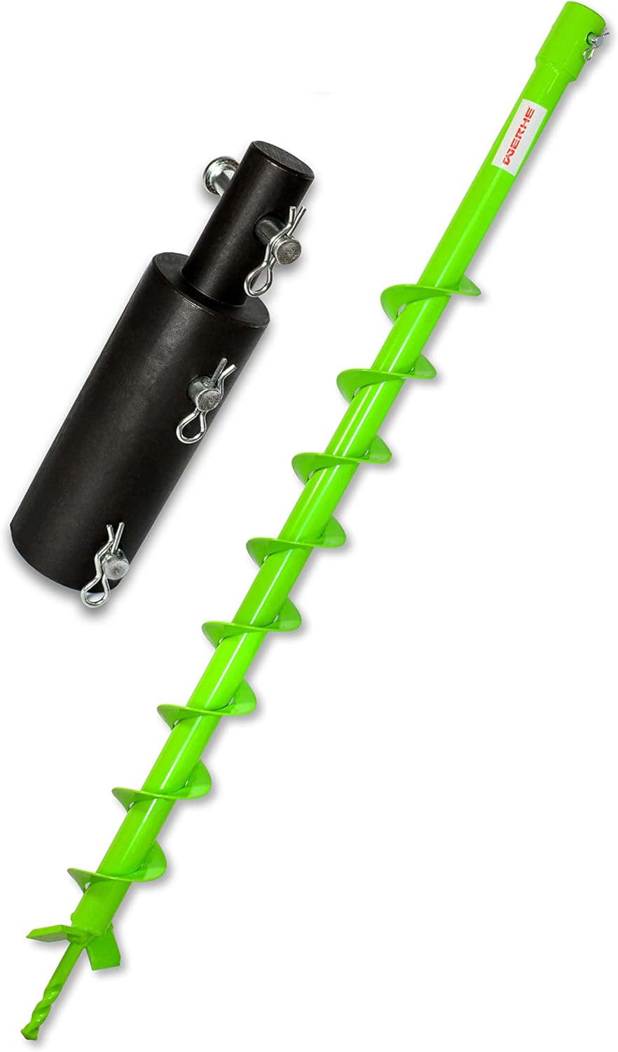 WERHE Profi Bohrer für Erdbohrer 60 mm Florbohrer Brunnenbohrer robuste Bohrspitze passend für Makit