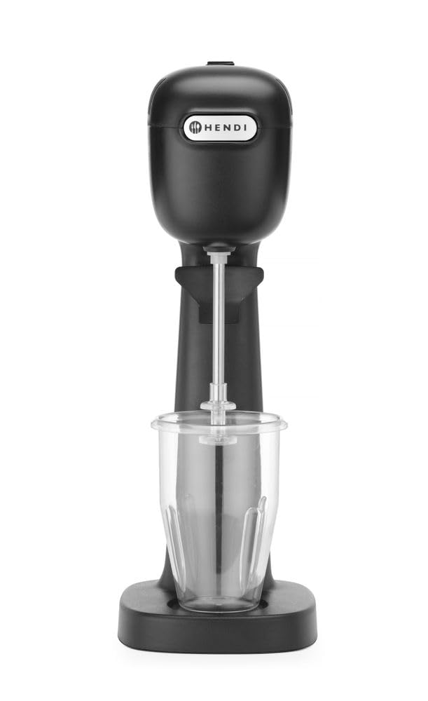 HENDI Milchshake Maker, Inkl. 2 Mixbechers (Edelstahl und Polykarbonat) und 4 austauschbaren Rührwer