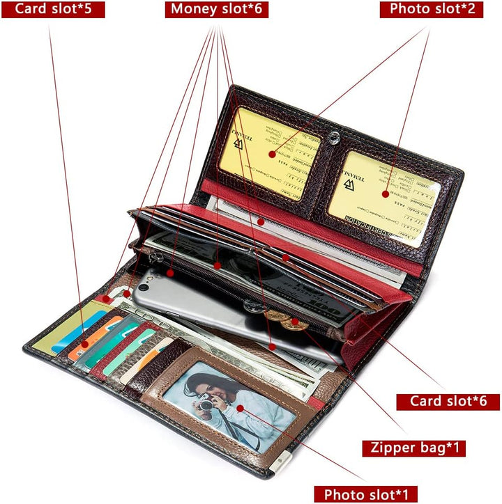 Eysee Brieftaschen, Leder-Kupplungen, Geldbörsen, Damen-Handy-Paket (Mode 4-C), Mode 4-c