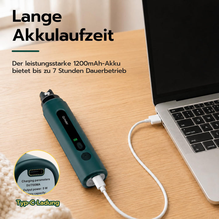 Krallenschleifer für Hunde – LED Beleuchtung, 5 Stufen, 45 dB leiser Motor – für kleine, mittelgross