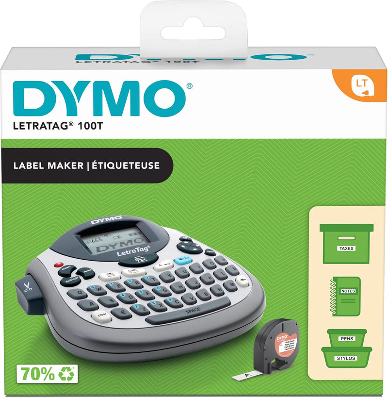 DYMO LetraTag 100T Etikettendrucker Tischgerät QWERTY-Tastatur, Blau