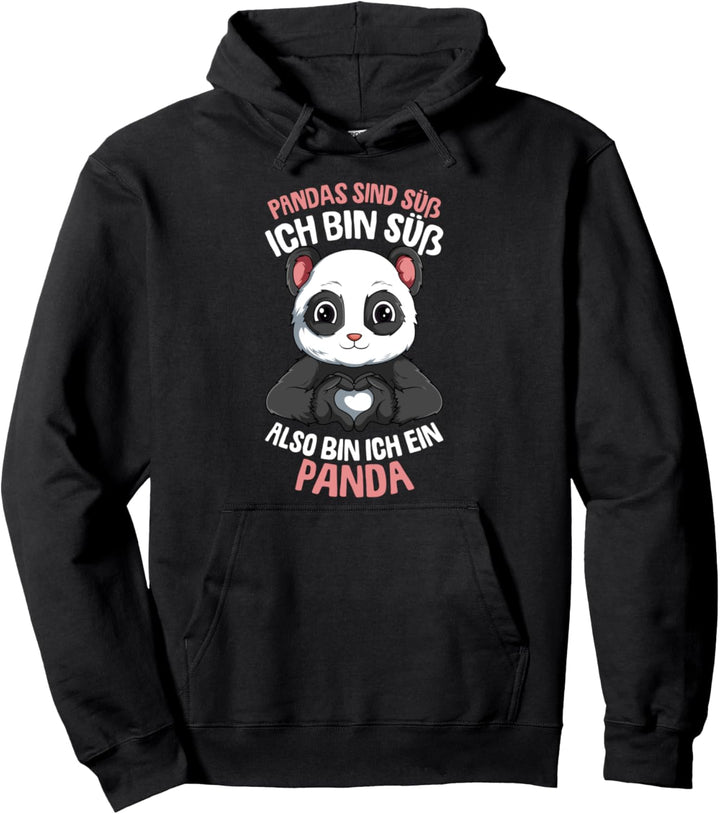 Pandas sind süss Pandabär Kinder Mädchen Damen Pullover Hoodie