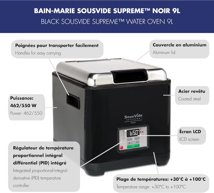 SousVide SVD-00101 Supreme Demi Water Oven, Black by SousVide Supreme