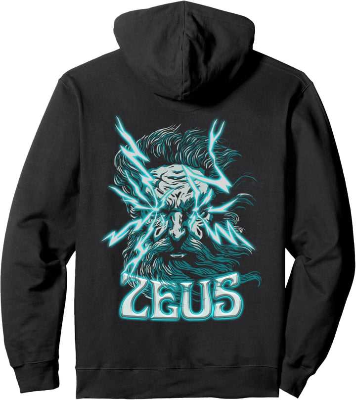 Zeus Vaporwave Ästhetische griechische Göttermythologie Pullover Hoodie