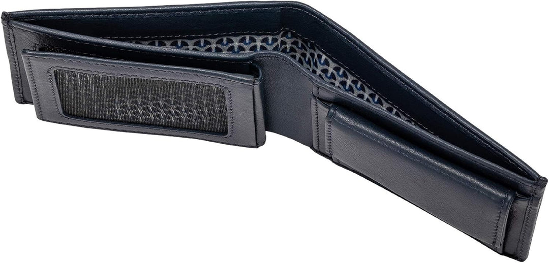 Nuvola Pelle Mini Brieftasche Herren klein aus Nappaleder für die Jacke Taschenformat mit Münzfach B