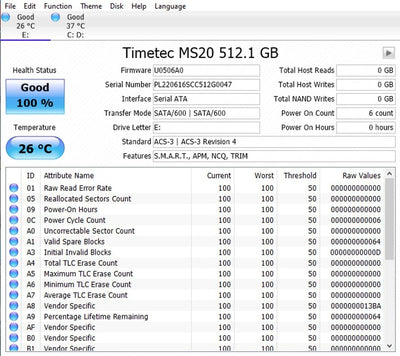 Timetec 512 GB SSD 3D NAND QLC SATA III 6 Gb/s M.2 2280 NGFF Lesegeschwindigkeit bis zu 520 MB/s SLC