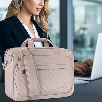 VANKEAN 17 Zoll Laptoptasche für Damen Mode, TSA-freundliche Laptop tasche, wasserdichte Aktentasche