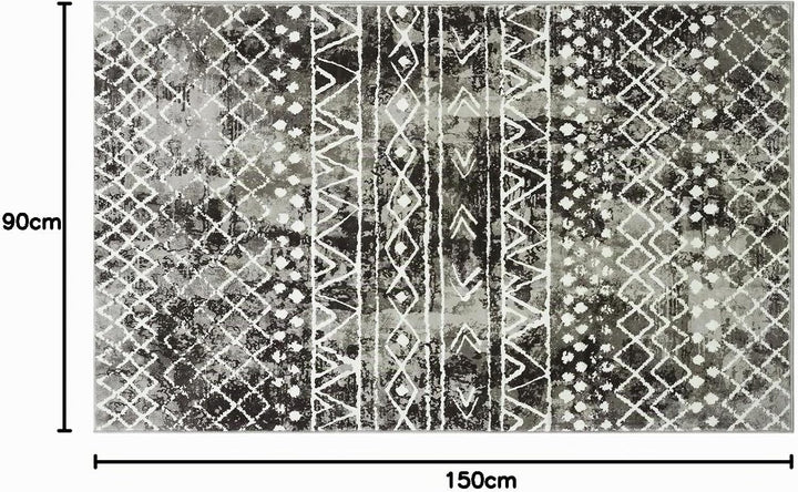 Carvapet Läufer Teppich 90x150cm rutschfest Lang Küchenteppich Waschbar Teppichläufer Weiche Mikrofa